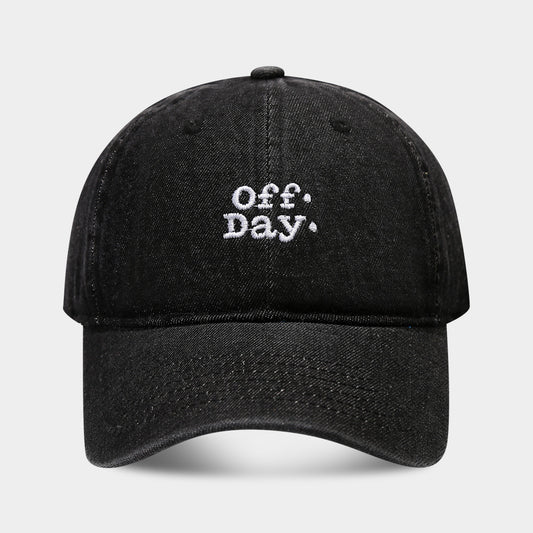 Gorra de béisbol bordada con letras para hombres y mujeres de moda y versátil para todas las estaciones