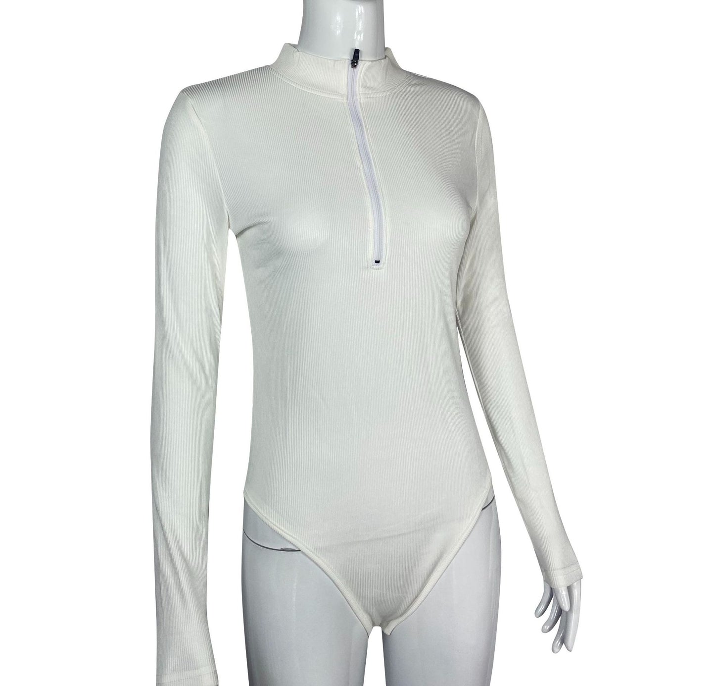 Body rayas con cremallera